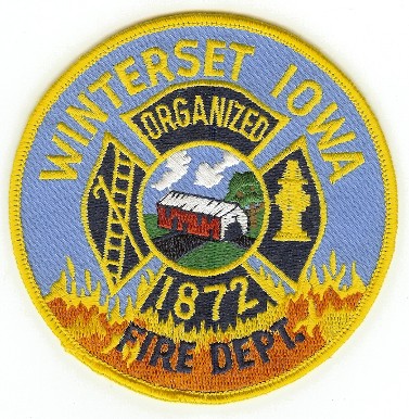 Winterset Fire Dept
Thanks to PaulsFirePatches.com for this scan.
Keywords: iowa department