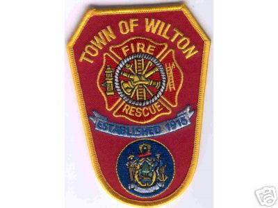 Wilton Fire Rescue
Thanks to Brent Kimberland for this scan.
Keywords: maine town of