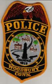 Woodbury Police
Thanks to BlueLineDesigns.net for this scan.
Keywords: connecticut