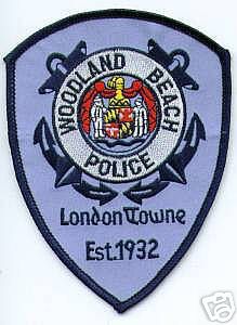 Woodland Beach Police (Maryland)
Thanks to apdsgt for this scan.
