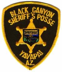 Yavapai County Sheriff's Posse Black Canyon (Arizona)
Thanks to BensPatchCollection.com for this scan.
Keywords: sheriffs