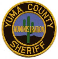Yuma County Sheriff Administration (Arizona)
Thanks to BensPatchCollection.com for this scan.
