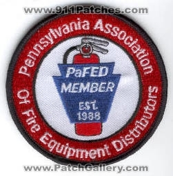 Pennsylvania Association of Fire Equipment Distributors PaFED Member (Pennsylvania)
Thanks to Enforcer31.com for this scan.

