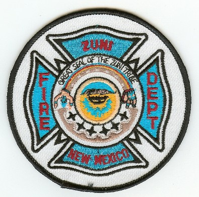 Zuni Fire Dept
Thanks to PaulsFirePatches.com for this scan.
Keywords: new mexico department