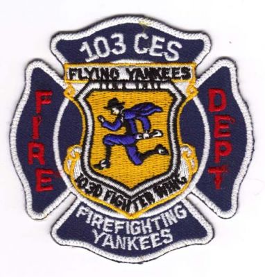 103rd Fighter Wing Fire Dept
Thanks to Michael J Barnes for this scan.
Keywords: connecticut department usaf us air force ces