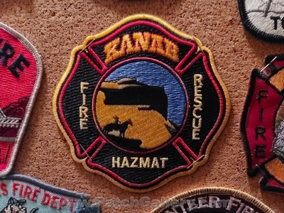 Kanab Fire Rescue Department Patch (Utah)
Thanks to Jeremiah Herderich for the picture.
Keywords: dept. hazmat