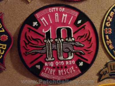 Miami Fire Rescue Department Station 10 Patch (Florida)
Thanks to Jeremiah Herderich for the picture.
Keywords: city of dept. r10 r20 q10 quint truck company co.