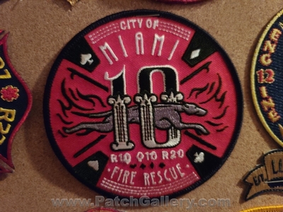 Miami Fire Rescue Department Station 10 Patch (Florida)
Thanks to Jeremiah Herderich for the picture.
Keywords: city of dept. r10 r20 q10 quint truck company co.