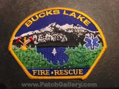 Bucks Lake Fire Rescue Department Patch (California)
Thanks to Jeremiah Herderich for the picture.
Keywords: dept.