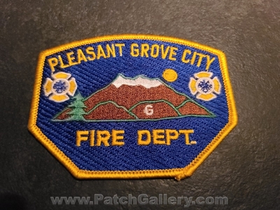 Pleasant Grove City Fire Department Patch (Utah)
Thanks to Jeremiah Herderich for the picture.
Keywords: dept.