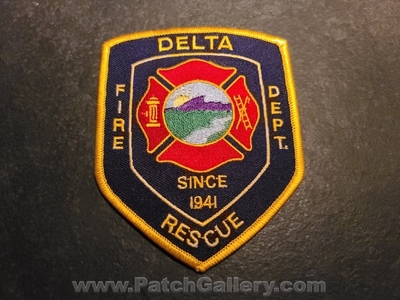 Delta Fire Rescue Department Patch (Utah)
Thanks to Jeremiah Herderich for the picture.
Keywords: dept. since 1941