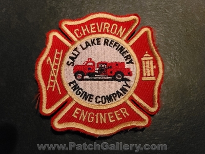 Salt Lake Refinery Fire Department Engine Company Chevron Engineer Patch (Utah)
Thanks to Jeremiah Herderich for the picture.
Keywords: dept. co.
