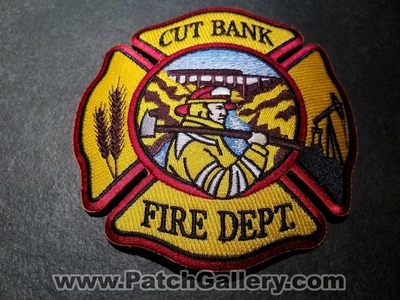 Cut Bank Fire Department Patch (Montana)
Thanks to Jeremiah Herderich for the picture.
Keywords: dept.