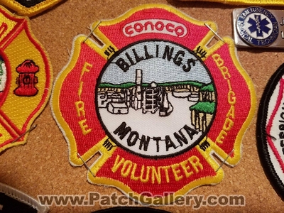 Conoco Volunteer Fire Brigade Billings Patch (Montana)
Thanks to Jeremiah Herderich for the picture.
Keywords: vol. department dept. oil gas refinery