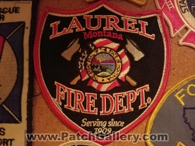 Laurel Fire Department Patch (Montana)
Thanks to Jeremiah Herderich for the picture.
Keywords: dept.