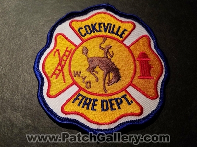 Cokeville Fire Department Patch (Wyoming)
Thanks to Jeremiah Herderich for the picture.
Keywords: dept.