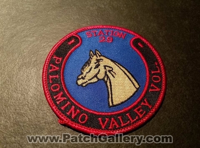 Palomino Valley Volunteer Fire Department Station 29 Patch (Nevada)
Thanks to Jeremiah Herderich for the picture.
Keywords: vol. dept.