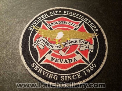 Boulder City Firefighters Patch (Nevada)
Thanks to Jeremiah Herderich for the picture.
Keywords: home of the hoover dam 121