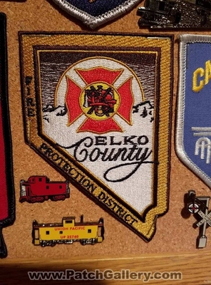 Elko County Fire Protection District Patch (Nevada)
Thanks to Jeremiah Herderich for the picture.
Keywords: co. prot. dist. department dept. state shape