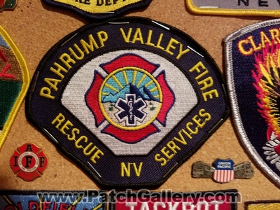 Pahrump Valley Fire Rescue Services Patch (Nevada)
Thanks to Jeremiah Herderich for the picture.
Keywords: department dept. nv
