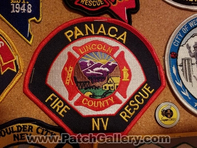 Panaca Fire Rescue Department Patch (Nevada)
Thanks to Jeremiah Herderich for the picture.
Keywords: dept. lincoln county co. nv