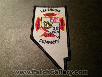 Elko City Fire Department Lee Engine Company Patch (Nevada)
Thanks to Jeremiah Herderich for the picture.
Keywords: dept. co. state shape
