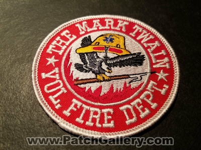 The Mark Twain Volunteer Fire Department Patch (Nevada)
Thanks to Jeremiah Herderich for the picture.
Keywords: vol. dept.