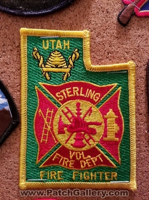 Sterling Volunteer Fire Department Firefighter Patch (Utah)
Thanks to Jeremiah Herderich for the picture.
Keywords: vol. dept. state shape