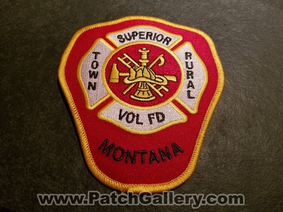 Superior Town Rural Volunteer Fire Department Patch (Montana)
Thanks to Jeremiah Herderich for the picture.
Keywords: vol. dept. fd