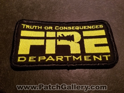 Truth or Consequences Fire Department Patch (New Mexico)
Thanks to Jeremiah Herderich for the picture.
Keywords: dept.
