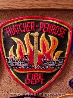Thatcher-Penrose Fire Department Patch (Utah)
Thanks to Jeremiah Herderich for the picture.
Keywords: dept. trains