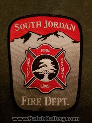 South Jordan Fire Department Patch (Utah)
Thanks to Jeremiah Herderich for the picture.
Keywords: dept. rescue ems hazmat
