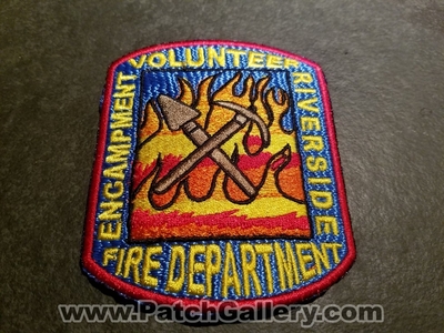 Encampment Riverside Volunteer Fire Department Patch (Wyoming)
Thanks to Jeremiah Herderich for the picture.
Keywords: vol. dept.