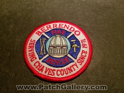 Berrendo Fire Rescue Department Patch (New Mexico)
Thanks to Jeremiah Herderich for the picture.
Keywords: dept. serving chaves county since 1971