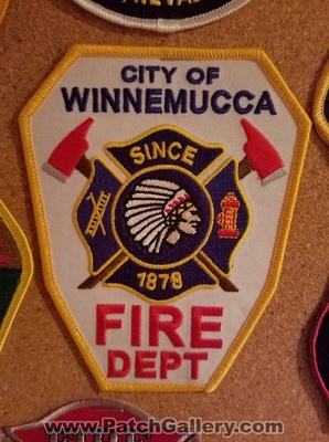 Winnemucca Fire Department Patch (Nevada)
Thanks to Jeremiah Herderich for the picture.
Keywords: city of dept. since 1878