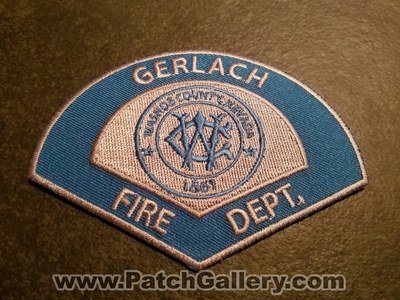 Gerlach Fire Department Patch (Nevada)
Thanks to Jeremiah Herderich for the picture.
Keywords: dept. washoe county co.