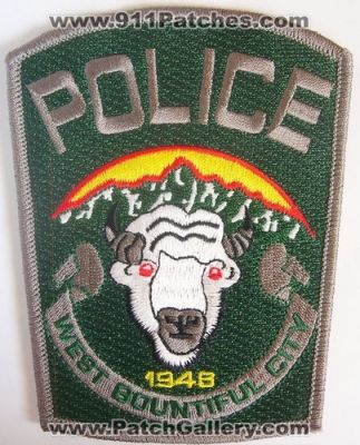 West Bountiful City Police Department (Utah)
Thanks to Alans-Stuff.com for this scan.
Keywords: dept.