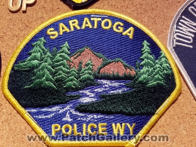 Saratoga Police Department Patch (Wyoming)
Thanks to Jeremiah Herderich for the picture.
Keywords: dept.