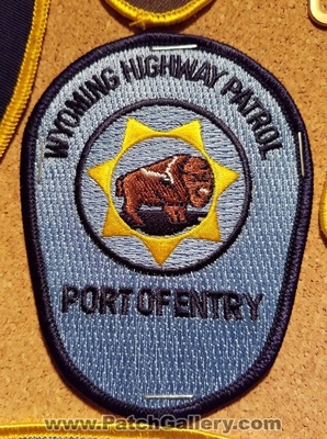 Wyoming Highway Patrol Port of Entry Patch (Wyoming)
Thanks to Jeremiah Herderich for the picture.
Keywords: state police