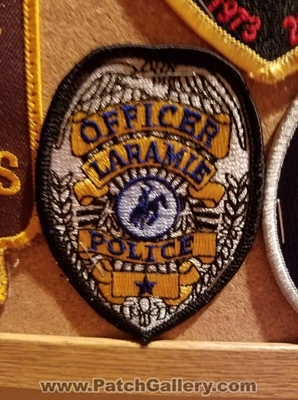 Laramie Police Department Officer Patch (Wyoming)
Thanks to Jeremiah Herderich for the picture.
Keywords: dept.