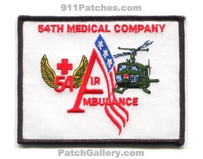 54th Medical Company Helicopter Ambulance Dustoff Fort Lewis Patch (Washington)
Scan By: PatchGallery.com
Keywords: co. detachment air medevac ft.