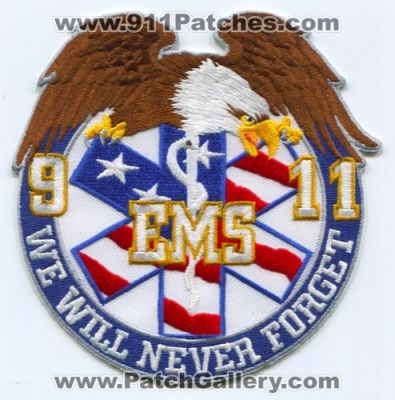 9-11 EMS We Will Never Forget (New York)
Scan By: PatchGallery.com
Keywords: 09-11-2001 09/11/2001 september 11th emergency medical services emt paramedic ambulance