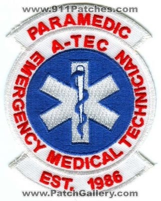 A-Tec Ambulance Emergency Medical Technician Paramedic Patch (Illinois)
[b]Scan From: Our Collection[/b]
Keywords: ems emt