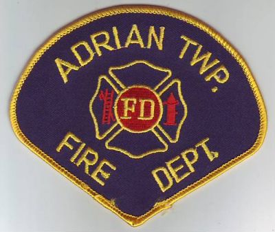 Adrian Twp Fire Dept (Michigan)
Thanks to Dave Slade for this scan.
Keywords: township department fd