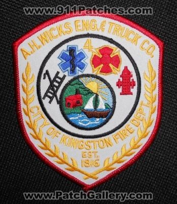 Kingston Fire Department AH Wicks Engine and Truck Company 4 (Rhode Island)
Thanks to Matthew Marano for this picture.
Keywords: dept. city of a.h. eng. & co.