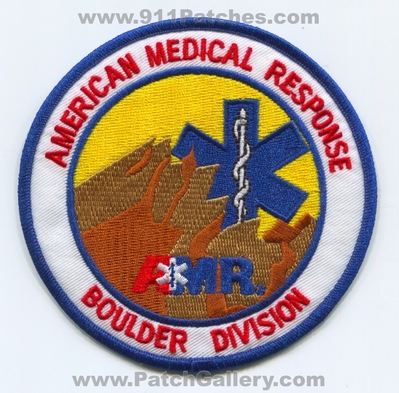 American Medical Response AMR Boulder Division EMS Patch (Colorado)
[b]Scan From: Our Collection[/b]
Keywords: ambulance