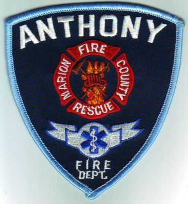 Anthony Fire Dept (Florida)
Thanks to Dave Slade for this scan.
County: Marion
Keywords: department rescue