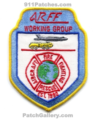 ARFF Working Group Aircraft Rescue Firefighting Crash Fire Rescue CFR Training Patch (Texas)
Scan By: PatchGallery.com
Keywords: firefighter est. 1990 airport