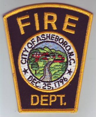 Asheboro Fire Department (North Carolina)
Thanks to Dave Slade for this scan.
Keywords: dept city of