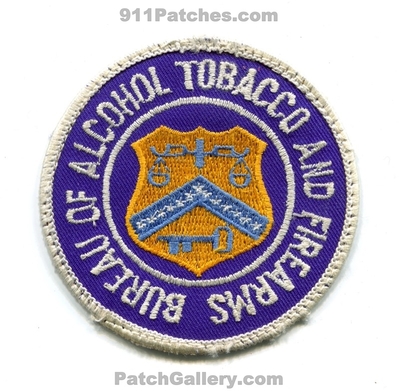 Bureau of Alcohol Tobacco and Firearms ATF Patch
Scan By: PatchGallery.com
